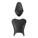 C.C. RIDER Ninja 400 Z400 Front And Rear Seat Fit For Kawasaki Ninja400 Black Latice, 2018-2024