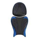C.C. RIDER GSX1300R Front And Rear Seat Fit For SUZUKI Hayabusa GSX1300R Alien Style Red Blue Lattice Stitch, 2008-2020