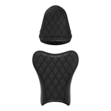 C.C. RIDER GSX-R1000 Front And Rear Seat Fit For SUZUKI GSXR1000 Black Lattice Stitch, 2007, 2008