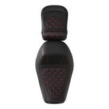C.C. RIDER Sportster Seat 2 Piece Reach Seat Driver And Passegner Seat Red Hneycomb Fit For Harley Nightster RH975 2022-Later