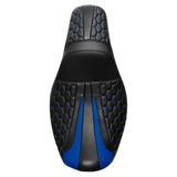 C.C. RIDER Dyna Seat 2 up Seat Motorcycle Seat Honeycomb For Dyna Low Rider Fat Bob FXD/FXDWG, 2006-2017