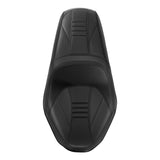 C.C. RIDER Touring Seat One Piece 2 Up Seat Driver Passenger Seat Black Carbon Fiber Stitching For Street Glide Road Glide, 2023-2025