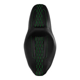 C.C. RIDER Touring Seat 2 up Seat Driver Passenger Seat Honeycomb Stitching For Harley Touring Street Glide Road Glide Electra Glide, 2008-2023