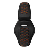 C.C.RIDER Softail Seat Two Piece 2 Up Seat Orange Honeycomb Stitching For Harley Softail Breakout FXBR FXBRS, 2018-2025