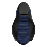 C.C. RIDER Touring Seat 2 up Seat Driver Passenger Seat Black Blue Stud Design For Harley Touring Street Glide Road Glide Electra Glide, 2008-2023