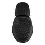 Gel Seat C.C. RIDER Touring Seat Two Piece 2 Up Seat Driver Solo Seat Passenger Seat Black Lattice Stitching For CVO Street Glide CVO Road Glide, 2023-2025