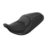 C.C. RIDER Touring Seat One Piece 2 Up Seat Driver Passenger Seat Black Carbon Fiber Stitching For Street Glide Road Glide, 2023-2025