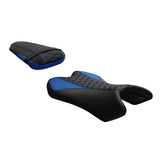 C.C. RIDER YZF R1 Front And Rear Seat For YAMAHA YZFR1 Blue Honeycomb Pattern, 2007-2008