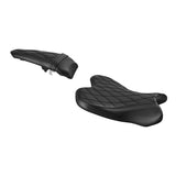 C.C. RIDER YZF R1 Front And Rear Seat For YAMAHA YZFR1 Black Lattice Stitching, 2015-2024