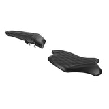 C.C. RIDER YZF R6 Front And Rear Seat Black Lattice Stitching For YAMAHA YZFR6 Black, 2017-2022