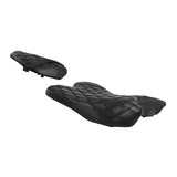 C.C. RIDER YZF R1 Front And Rear Seat For YAMAHA YZFR1 Black Lattice Stitching, 2009-2014