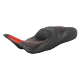 C.C. RIDER Touring Seat 2 Up Seat  Driver Passenger Seat For Harley CVO Road Glide Electra Glide Street Glide Road King Honeycomb, 1997-2007