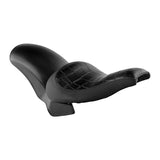C.C.RIDER Custom Short Oval Rear Fender With Crocodile Print Solo Seat In Black Gelcoat Finish Fit For Harley Softail Breakout FXBR FXBRS, 2018-2023