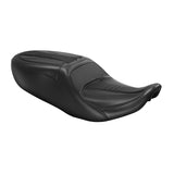 C.C. RIDER Touring Seat One Piece 2 Up Seat Driver Passenger Seat Black Trimming For Street Glide Road Glide, 2023-2024
