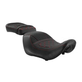 C.C. RIDER Sportster Seat 2 Piece Reach Seat Driver And Passegner Seat Red Hneycomb Fit For Harley Nightster RH975 2022-Later