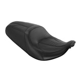 C.C. RIDER Touring Seat One Piece 2 Up Seat Driver Passenger Seat Black Carbon Fiber Stitching For Street Glide Road Glide, 2023-2025