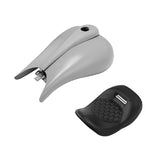 C.C. RIDER Touring Seat Solo Seat Low Profile Driver Seat Black Honeycomb With 6.6 Gallon PYO/Bagger Nation Stretched Gas Tank Fit For Harley Touring Street Glide Road Glide Road King, 2008-2024