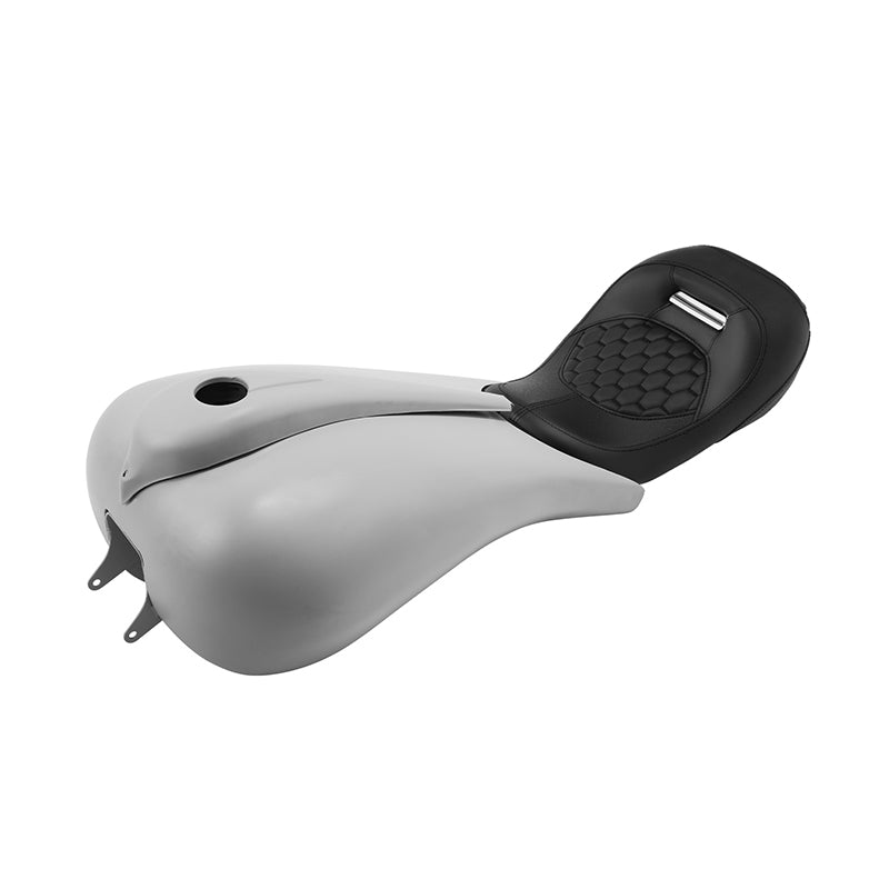 C.C. RIDER Touring Seat Solo Seat Low Profile Driver Seat Black Honeyc CCRiderseats