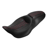 C.C. RIDER Touring Seat 2 up Seat Driver Passenger Seat Honeycomb Stitching For Harley Touring Street Glide Road Glide Electra Glide, 2008-2023