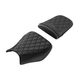 C.C. RIDER CBR1000RR Two Piece Seat Black Diamond For Honda CBR1000RR, 2004-2007