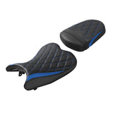 C.C. RIDER GSX-R750 GSX-R600 Front And Rear Seat Fit For SUZUKI GSXR750 GSXR600 Black Red Blue Lattice Stitch , 2006-2007