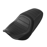 C.C. RIDER Touring Seat One Piece 2 Up Seat Driver Passenger Seat Black Stitching For Street Glide Road Glide, 2023-2025