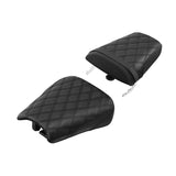 C.C. RIDER CBR600FS CBR600FR CBR600F4i One Piece Seat Black Lattice For Honda, 2001-2003