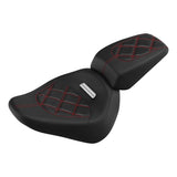 C.C.RIDER Softail Seat Two Piece 2 Up Seat Lattice Stitching For Harley Softail Breakout FXBR FXBRS, 2018-2025