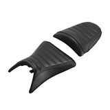 C.C. RIDER Ninja ZX6R ZX636 ZX6RR ZX600 Front And Rear Seat For Kawasaki Black Stitch, 2003-2004