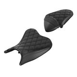 C.C. RIDER Ninja 400 Z400 Front And Rear Seat Fit For Kawasaki Ninja400 Black Diamond Stitching, 2018-2024