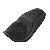 C.C. RIDER Touring Seat One Piece 2 Up Seat Driver Passenger Seat Diamond Stitching For Street Glide Road Glide, 2023-2025