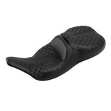 C.C. RIDER Touring Seat 2 Up Seat  Driver Passenger Seat For Harley CVO Road Glide Electra Glide Street Glide Road King Honeycomb, 1997-2007