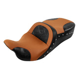 C.C. RIDER Touring Seat 2 Up Seat Driver Passenger Seat For Harley CVO Road Glide Electra Glide Street Glide Road King, 2009-2023