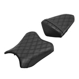 C.C. RIDER Ninja300 EX300 Front And Rear Seat For Kawasaki Black Diamond Stitch, 2013-2017