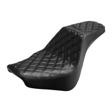 C.C. RIDER Softail Step Up Seat 2 Up Seat Diamond Stitching For Softail Street Bob FXBB Standard FXST Models 2018-2024