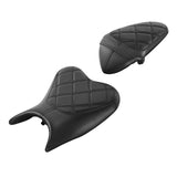 C.C. RIDER Ninja 400 Z400 Front And Rear Seat Fit For Kawasaki Ninja400 Black Latice, 2018-2024