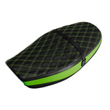 C.C.RIDER Kawasaki Z900RS ERGO Seat Genuine Cafe 2 up Seat Black Green Lattice Stitch Fits Kawasaki Z900RS 2018-2025