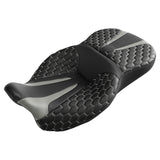 C.C. RIDER Touring Seat 2 Up Seat Driver Passenger Seat Homeycomb For Harley CVO Road Glide Electra Glide Street Glide Road King, 2009-2023