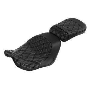 C.C. RIDER Sportster Seat 2 Piece Reach Seat Driver And Passegner Seat Black Lattice Fit For Harley Nightster RH975 2022-Later