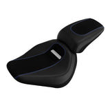 C.C.RIDER Softail Seat Two Piece 2 Up Seat Alcantara Leather For Harley Softail Breakout FXBR FXBRS, 2018-2025