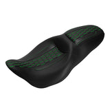 C.C. RIDER Touring Seat 2 up Seat Driver Passenger Seat Honeycomb Stitching For Harley Touring Street Glide Road Glide Electra Glide, 2008-2023