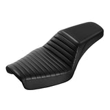 C.C. RIDER Dyna Step Up Seat 2 Up Seat Tuck and Roll For Dyna Wide Glide Super Glide, 1996-2003