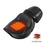 Heated Seat C.C. RIDER Touring Seat Two Piece 2 Up Seat Driver Solo Seat Passenger Seat Carbon Fiber Pattern For CVO Street Glide CVO Road Glide, 2023-2025