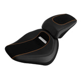 C.C.RIDER Softail Seat Two Piece 2 Up Seat Alcantara Leather For Harley Softail Breakout FXBR FXBRS, 2018-2025