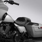 C.C. RIDER Touring Seat Two Piece 2 Up Seat Driver Solo Seat Passenger Seat Lattice Stitching For CVO Street Glide CVO Road Glide, 2023-2024