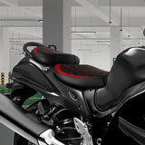 C.C. RIDER GSX1300R Front And Rear Seat Fit For SUZUKI Hayabusa GSX1300R Red Lattice, 2008-2020