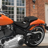 C.C.RIDER Softail Seat Two Piece 2 Up Seat Alcantara Leather For Harley Softail Breakout FXBR FXBRS, 2018-2025