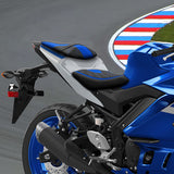 C.C. RIDER YZF R3 Front And Rear Seat For YAMAHA YZFR3 Lattice Sitiching Color Trimming, 2015-2023