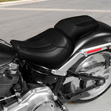 C.C.RIDER Softail Fat Boy Passenger And Driver Seat Deep Bucket Design Two Piece Seat For Harley Fatboy 114 FLFB FLFBS, 2018-2024