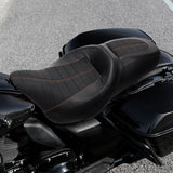 C.C. RIDER Touring Seat 2 up Seat Driver Passenger Seat Custom Motorcycle Seat For Harley Touring Street Glide Road Glide Electra Glide, 2008-2024